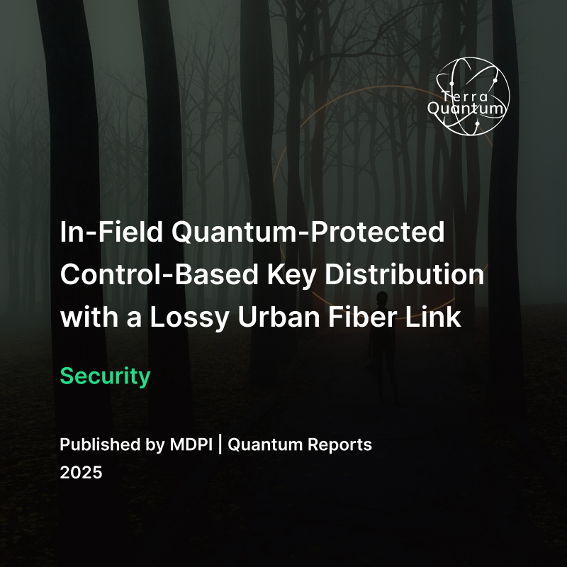 In Field Quantum Protected Control Based Key Distribution With a Lossy Urban Fiber Link