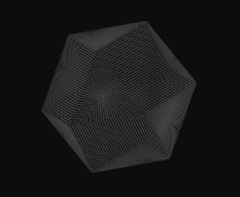 3D hexagon icon