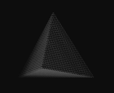 3D pyramid icon