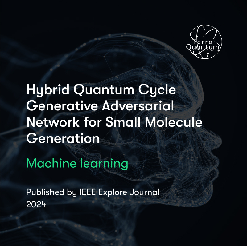 Hybrid Quantum Cycle Generative Adversarial Network for Small Molecule Generation