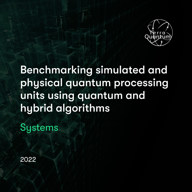 Benchmarking Simulated and Physical Quantum Processing Units Using Quantum and Hybrid Algorithms